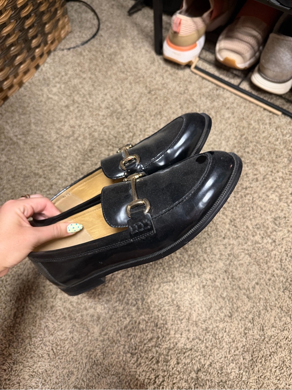 J.Crew Black Horsebit Loafers